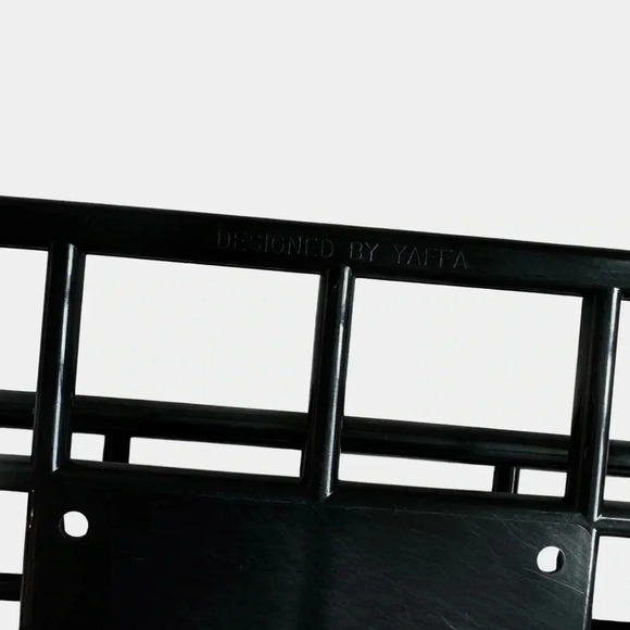 Vintage 1983 YAFFA | Black‎ Micro Catch-All Organizer | Office Desk Wall Storage - Picture 2 of 4